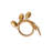 Forest Walk Leaf Napkin Ring Assorted - Gold