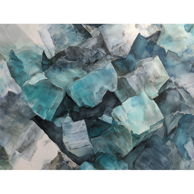 Teal Veil, 53" H x 40" W