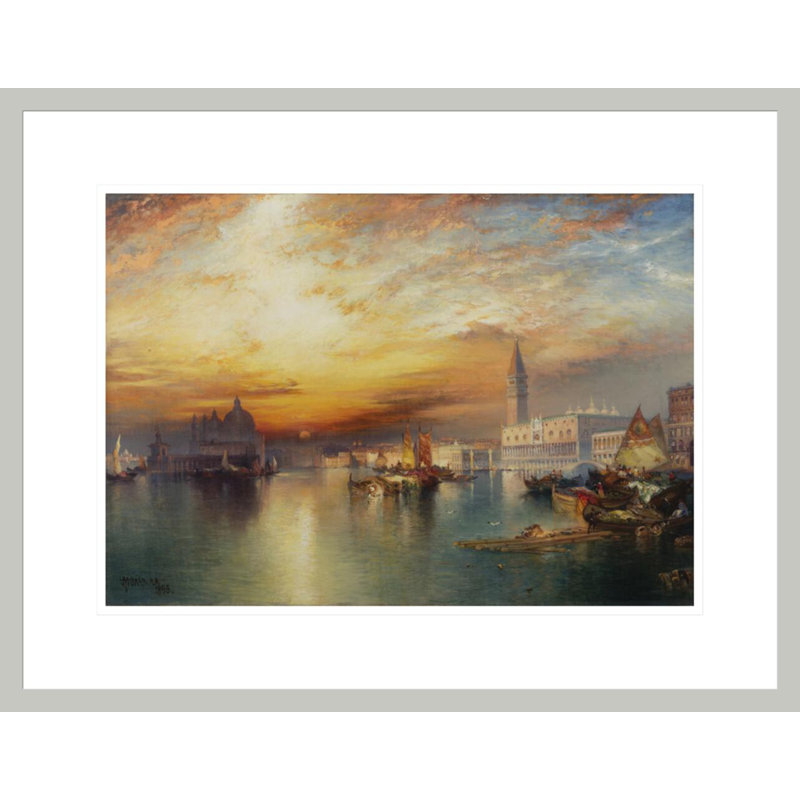 «Grand Canal Venice» par Thomas Moran, impression giclée sur cadre, H 16,98 po x l 21,75 po