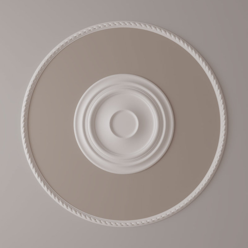 Ensemble d'anneaux de plafond Medway, H 50 po x l 50 po x P 0,75 po, Simple (1/4 d'un cercle complet)