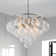 Yader 8 - Light Dimmable Tiered Bubble Chandelier with Textured Globe Glass