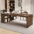 Walnut L-Shaped Solid Wood desks-107934397-107934395