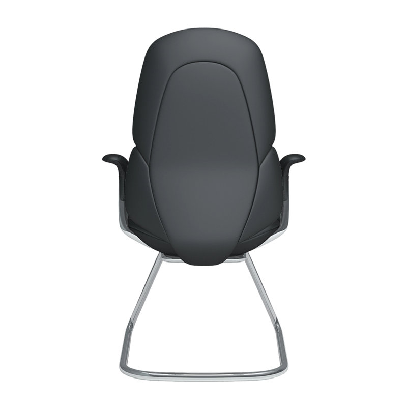 Genuine Leather Executive Chair，Home Desk Chair, Black