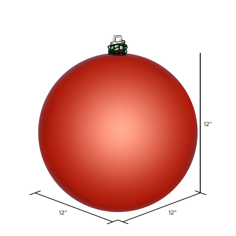 Ornement boule des Fêtes, Paillettes douces-amères, H 10 po x l 10 po x P 10 po