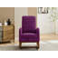 Chaise berçante rembourrée avec repose-pieds rétractable-1109750393