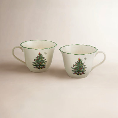 Christmas Tree Porcelain Punch Cup