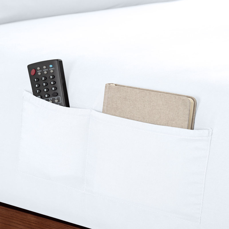 Drap-housse à double poche, Drap-housse pour lit double, Blanc