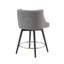Tabouret de comptoir pivotant transitionnel