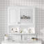 Armoire à pharmacie à miroir de 30 pouces avec tablettes ouvertes, tablette réglable, armoire de rangement pour salle de bain-677768888