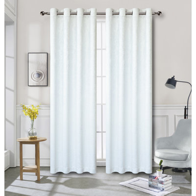 Eruh Semi Sheer Curtain Pair