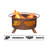 Collegiate Series 16" H x 30" W Steel Outdoor Fire Pit with Lid-7184527