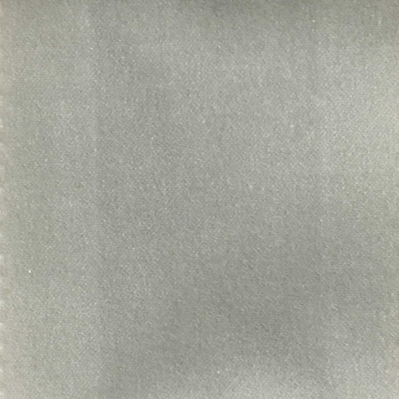 Tissu de revêtement en velours de coton Bowie-Regal, Gris argenté