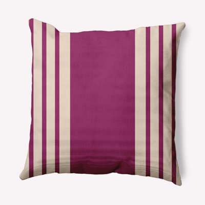 Striped Reversible Throw Pillow