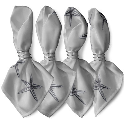 Sherree Polyester No Pattern Square Napkin
