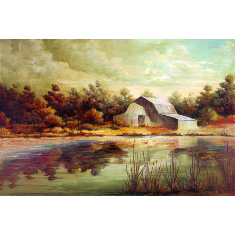 Simplicity - Wrapped Canvas Painting, 30cm H x 46cm W x 3.8cm D