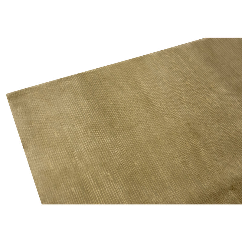 Hand Knotted Area Rug in Gold