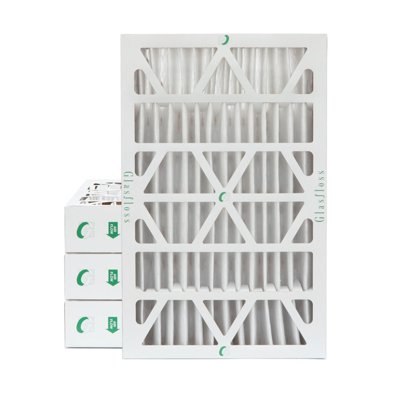 Filtres à air plissés Glassfloss ZL MERV 10, H 25 po x l 16 po x P 4 po