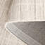 Tapis rayé ivoire / beige en laine / coton touffeté à la main Delsin-828741413