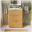 Meuble-lavabo de luxe moderne de 24 po avec lavabo en céramique, meuble de salle de bain avec tablette ouverte et rangement fermé