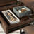 Pedestal File Cabinet with Large Drawers, Antique Dark Oak finish