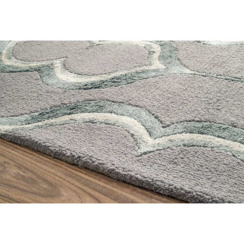 Tapis gris Caseareo, 5 pi x 8 pi
