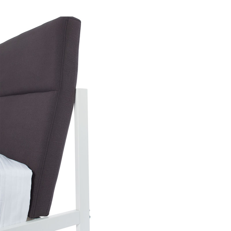 Station Upholstered Bed, King, Navy/Edwards Navy