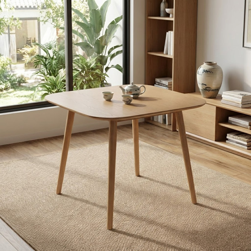 Table de salle à manger Mid-Century, Clair naturel