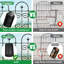 Clôture de jardin à 8 panneaux et clôture pour chien 24 po (H) x 10 pi (L)