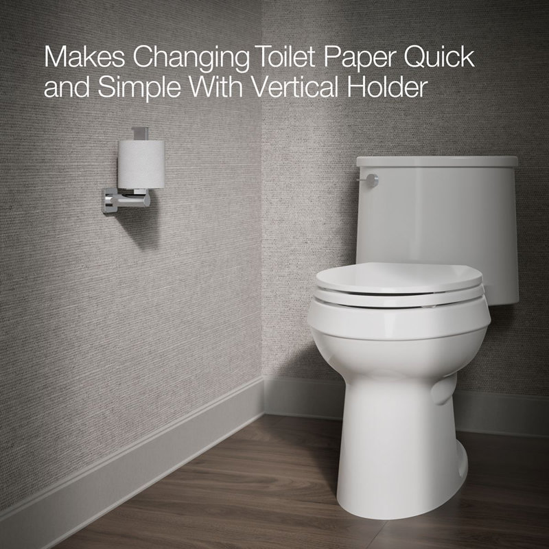 Parallel Vertical Toilet Paper Holder, Polished Chrome