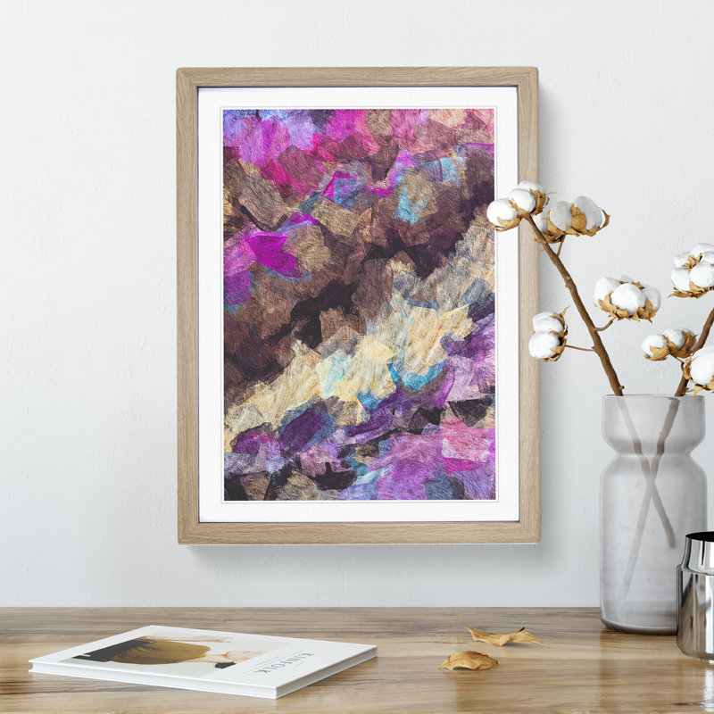 New Day in Abstract - Framed Print, Black Framed, 34cm H x 25cm W x 2cm D