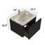 Meuble-lavabo flottant rayé en chêne noir brossé de 24 po avec lavabo en céramique blanche, meuble-lavabo une pièce sans drain, pré-assemblé-1570532180-1570532184