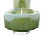 Modern Style Magician's Hat Jade Green Glass Vase, 12" X 11" X 11"