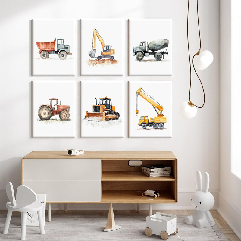 6 Piece Wrapped Canvas Print