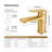 BRAVAT® Single Handle Bathroom Faucet with 6 in. Deck Plate, 1 or 3 Hole, WaterSense 1.2 GPM flow, NEOPERL® aerator, Drip-free cartridge, cUPC, NSF372/61, CEC, DOE Certified, Block-Brushed Gold-130166971