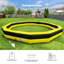 Fosse à balles GaGa 2 couches avec souffleur interne Wellcomer 22FT, terrain portatif léger pour les jeux dans la cour, les écoles et les loisirs en famille - jaune et noir-124256784-124256780