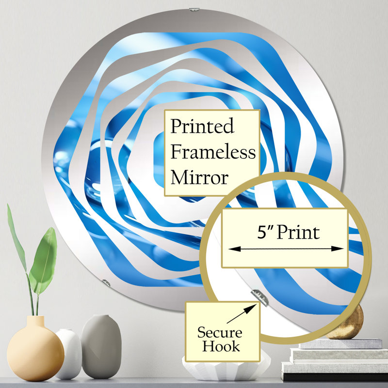 Freiden - Miroir décoratif Amorphe, 23,6 po x 23,6 po