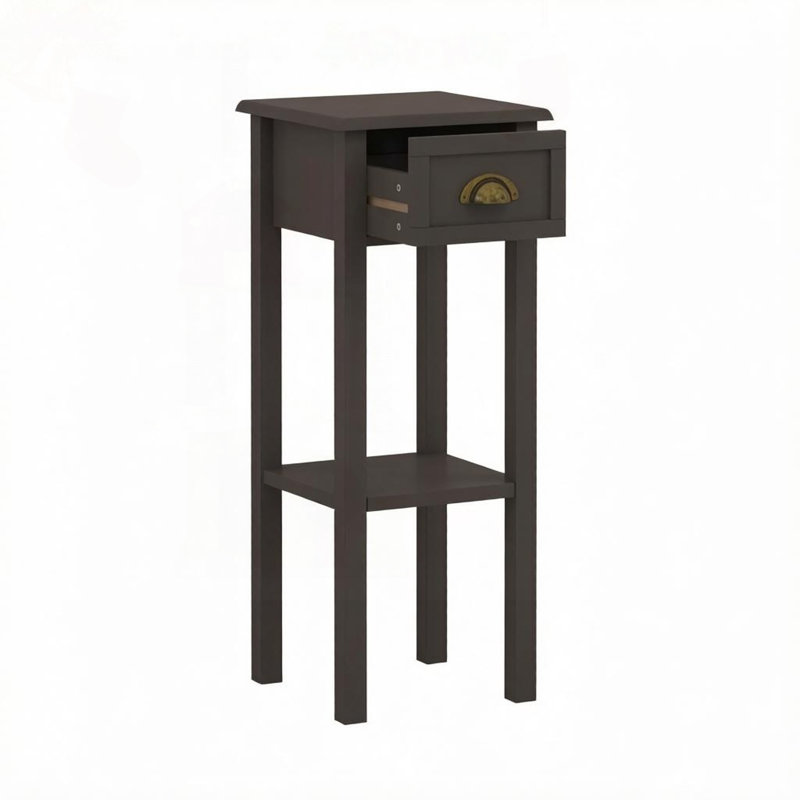Table d'appoint compacte avec tiroir et tablette