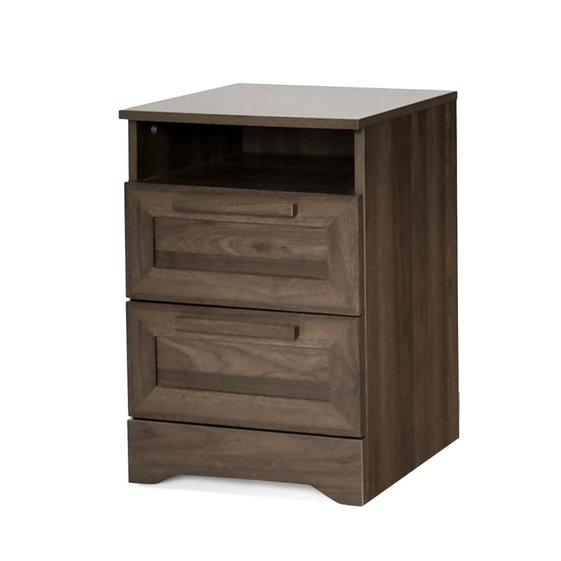 DELANEY2-DRAWER NIGHTSTAND, Walnut