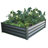 The Organic Garden Co. Hakea 4' x 3' x 1' Metal Galvanized Steel Rectangle Garden Bed Woodland Gray-2036022113-2036022140