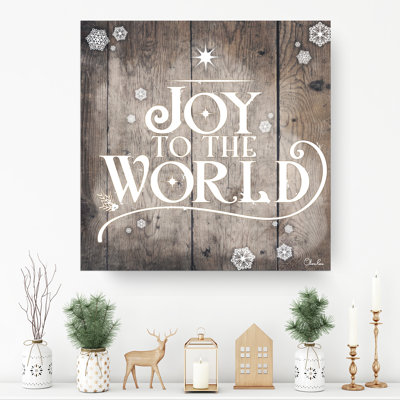 Impression sur toile, "Joy to World" par Olivia rose