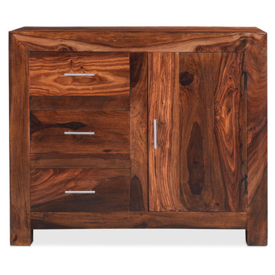 Heritage Solid Wood 74 cm W Chest of 3 Drawers