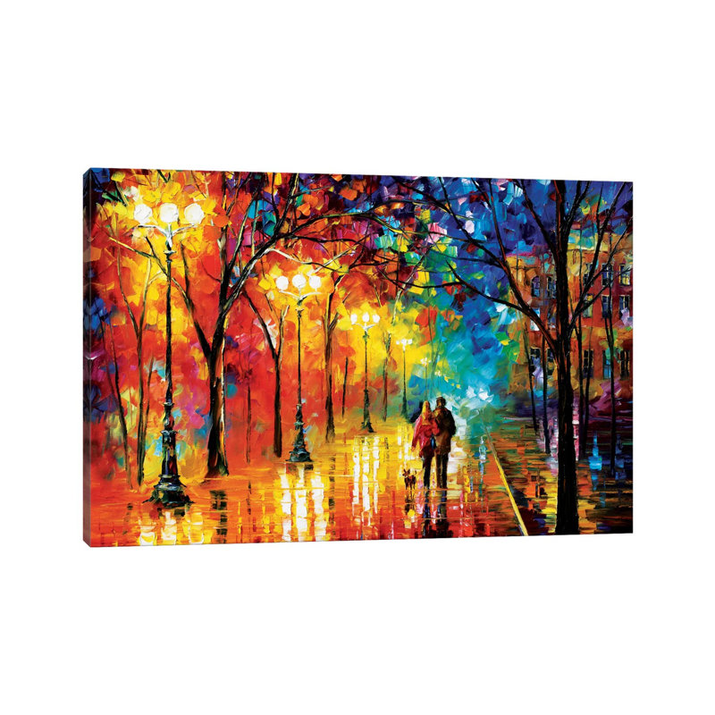 Romantic Evening by Leonid Afremov - Wrapped Canvas Print, 66.04 cm H x 45.72 cm W x 1.91 cm D