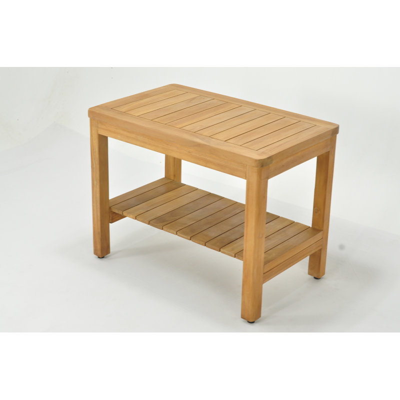 Whitaker 30'' W Teak Shower Bench