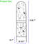 Treillis extérieur antirouille 86,7 "x 19,7", 2 unités de jardin en métal pour plante grimpante-575256350