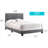 Transitional Gray Full Bed With Storage