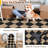 Amelia Diamond Check Faux Linen Area Rug With Non-Slip Backing-Black/Beige-321910567