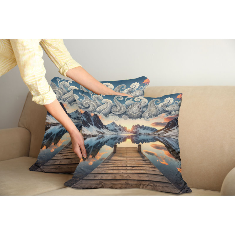 Fabric Reversible Pillow, 18"H x 18"W, Square