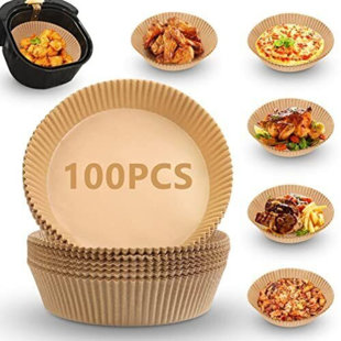 Frieling Parchment Air Fryer Liners, 9 Round With Holes, 50 Pcs