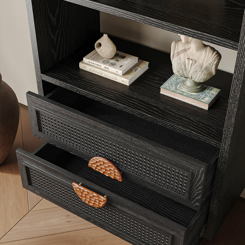 American Retro Black Display Cabinet