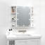 Ivenita Flat Makeup / Shaving Mirror with Shelves-435163237